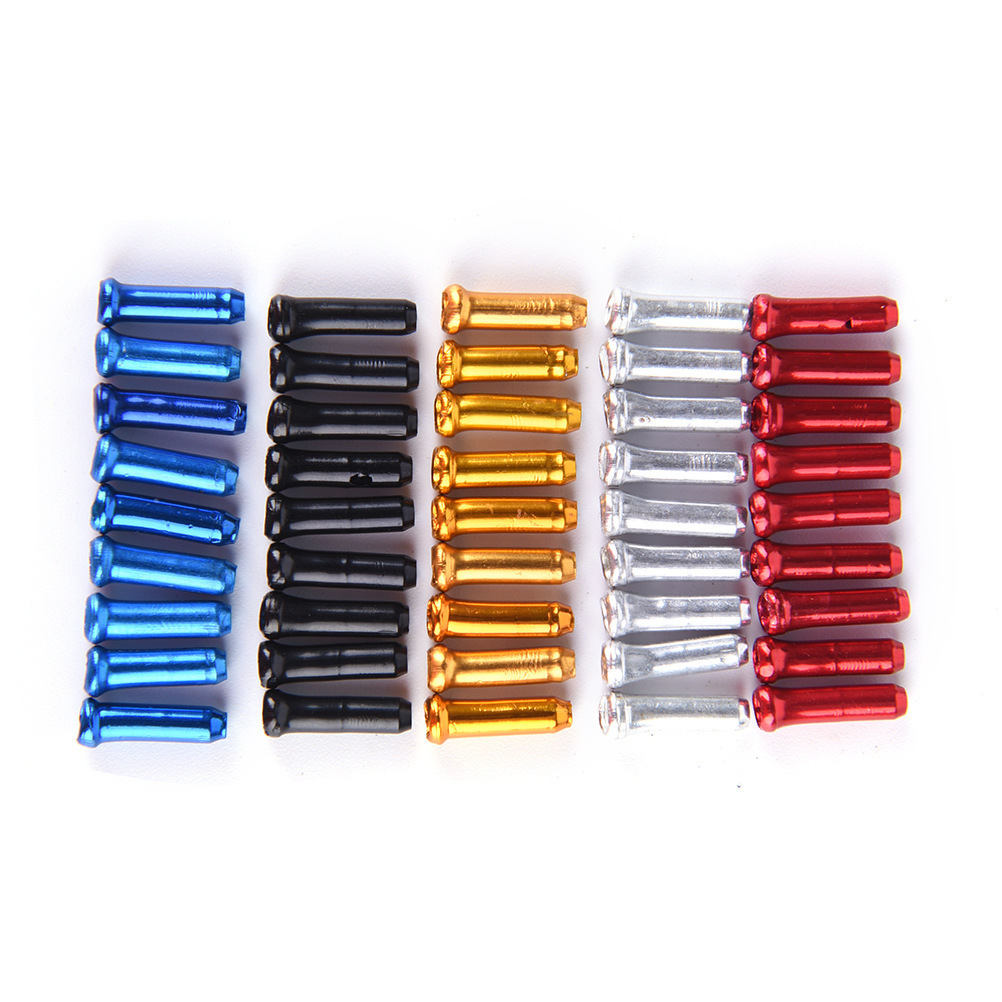 Bicycle Transmission Brake Cable Core Cap Aluminum Alloy Anode Colorfulful Road Bike Cable Tail Cap