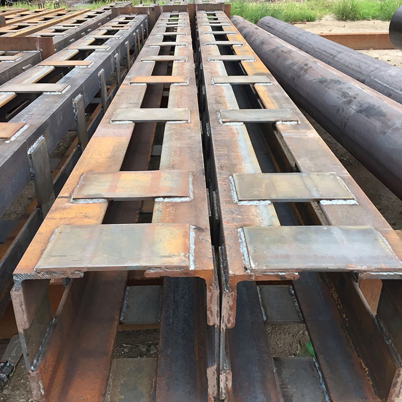 Foshan Construction Engineering Uses Welded Steel Grids for Processing and Manufacturing Pile Foundation Box-Type Steel Structure Columns, Available for Direct Sale