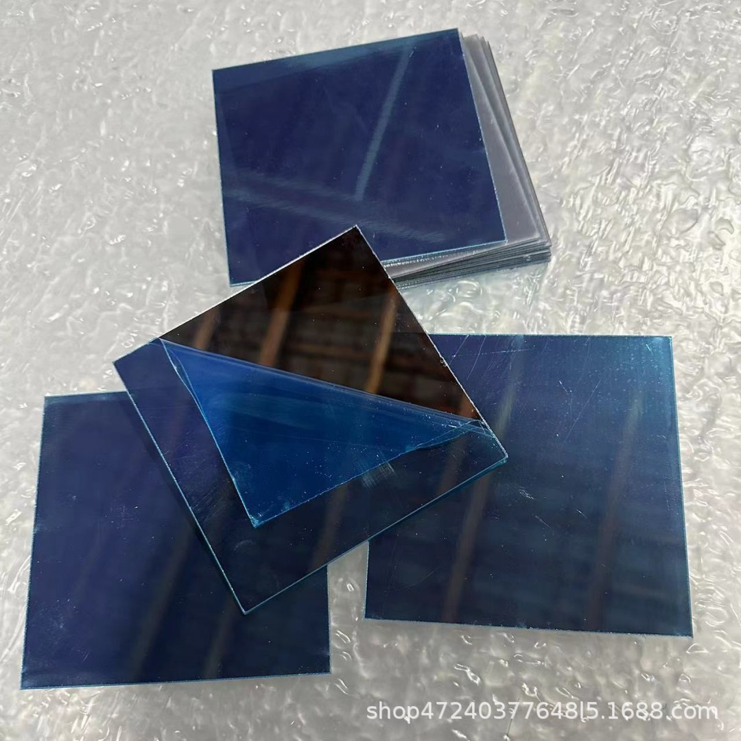 Acrylic semi-transparent lens square 10cm12cm translucent double-sided mirror cube Tulip night light accessories