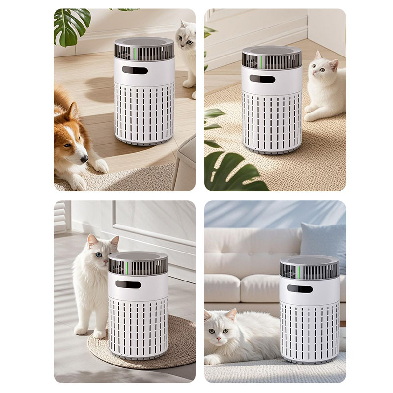 Pet Air Purifier Formaldehyde Removal Three-Dimensional Air Duct Turbocharged Wind Suction Floating Hair Household Air Purifier
