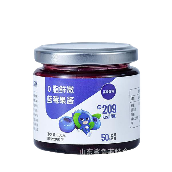 Shark Fit Wholesale Pure Jam Low 0 Fat Sucrose Light Calorie Breakfast Food Supplement Manufacturer Large Quantity Blue