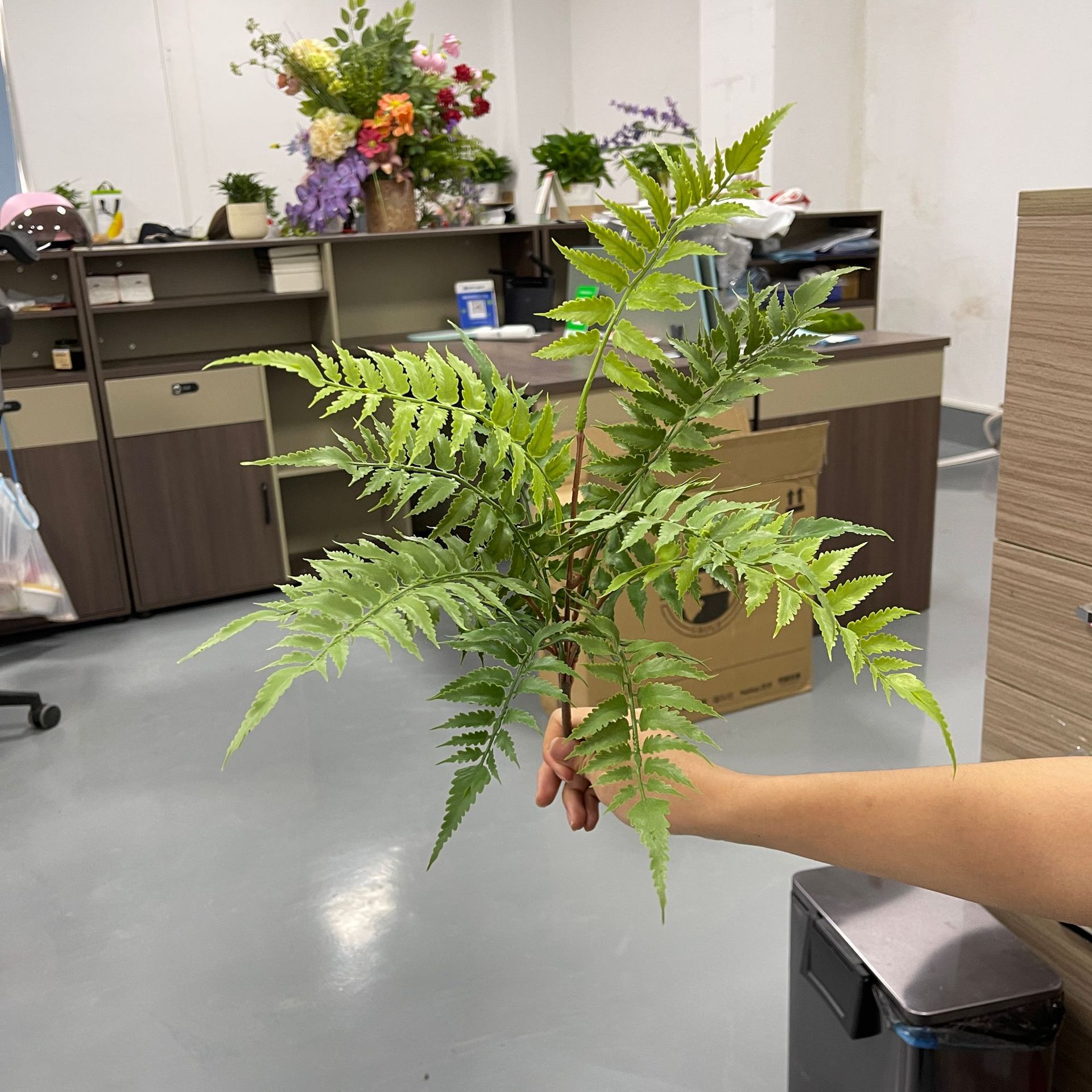 Simulation green soft glue fern small fern landscape arrangement fern fern flower arrangement green plant Persia