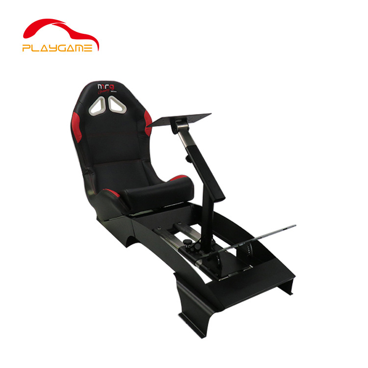New black classic racing simulation F1 racing seat PVC leather adjustable factory direct sales