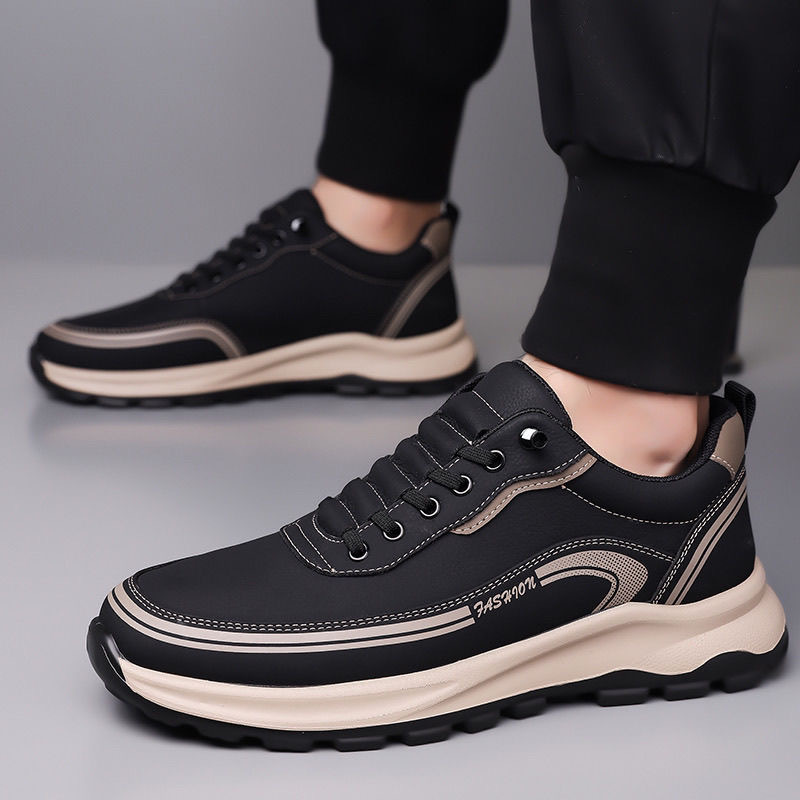 Men's board shoes 2025 spring new casual men's shoes youth sneaker breathable white shoes men's tide a generation of hair