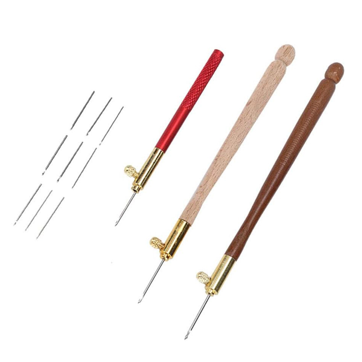 Beech Handle French Embroider Crochet Front and Back Beaded Sequin Handmade Crochet