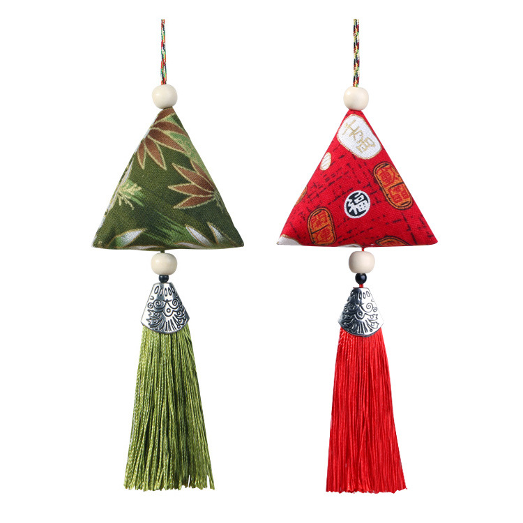 Dragon Boat Festival Wormwood zongzi sachet sachet mosquito repellent mini triangle zongzi small sachet activities gift pendant wholesale