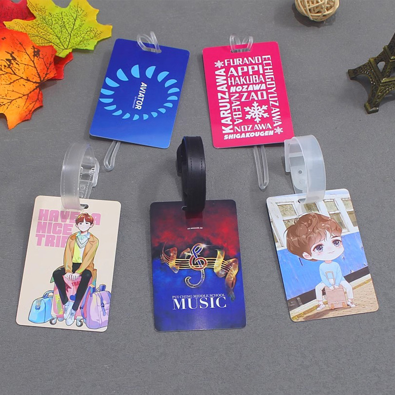 Pvc Luggage Tags, Don'T Confuse Them with Suitcase Tags, Boarding Passes, Made According to Your Image, with Gold Stamping and Engraving