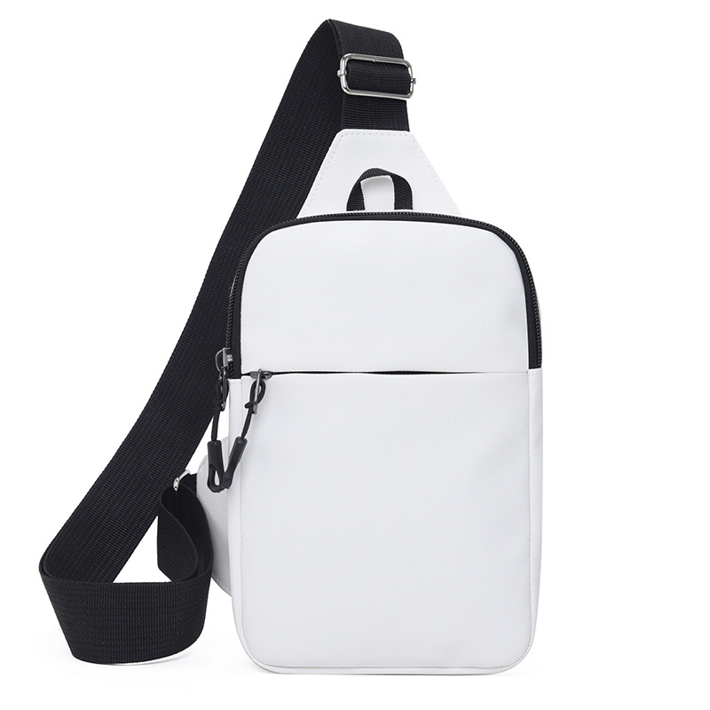 2025 New Lightweight Casual Chest Bag Women's Korean Fashion Solid Color Crossbody Bag Outdoor Sports Oxford Cloth Small Backpack