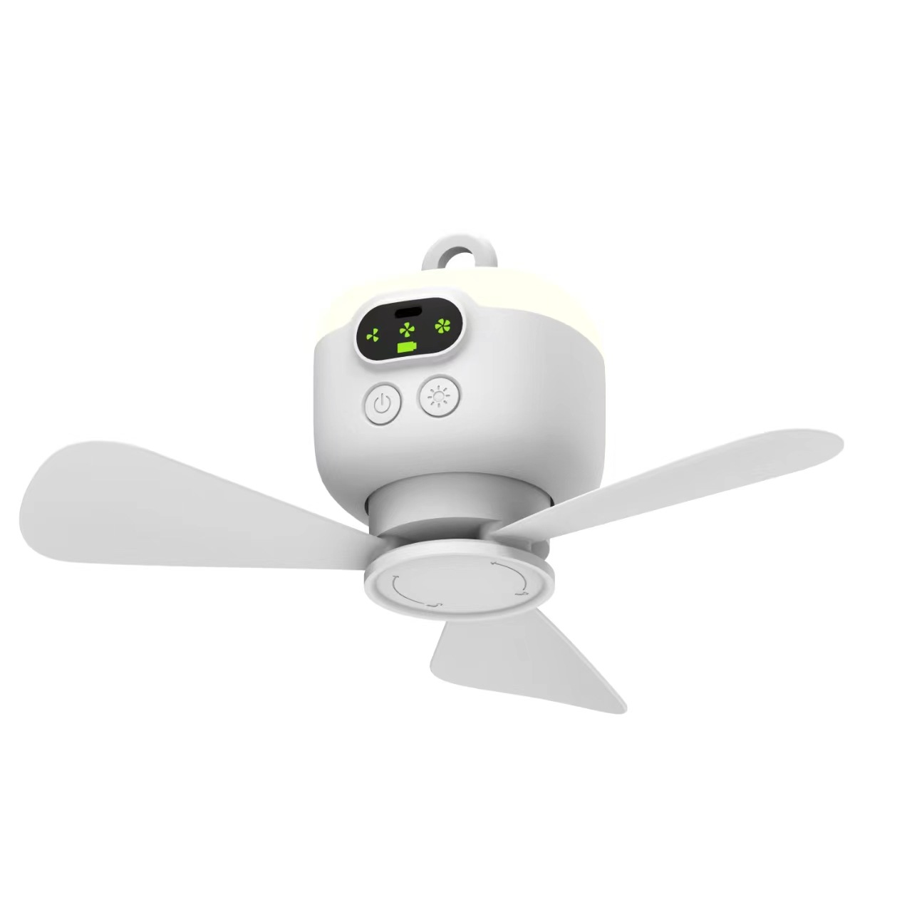 WUK usb charging small ceiling fan wireless remote control outdoor camping dormitory long endurance large wind small ceiling fan