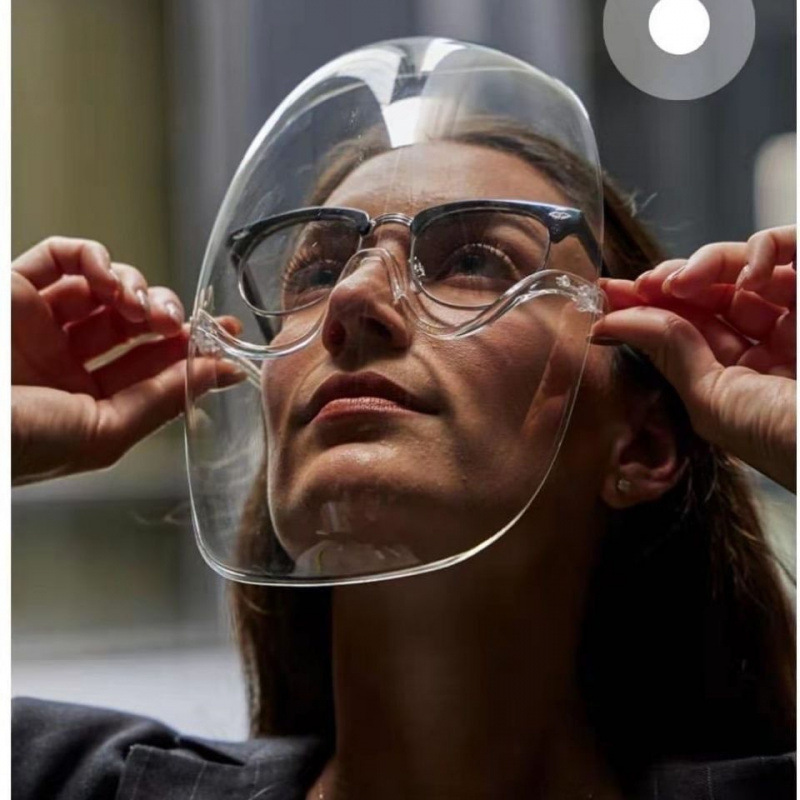 Cooking Oil Splash Mask Women's Face Protection Face Anti-Oil Smoke Artifact Kitchen Cooking Face Anti-Droplet Saliva Mask