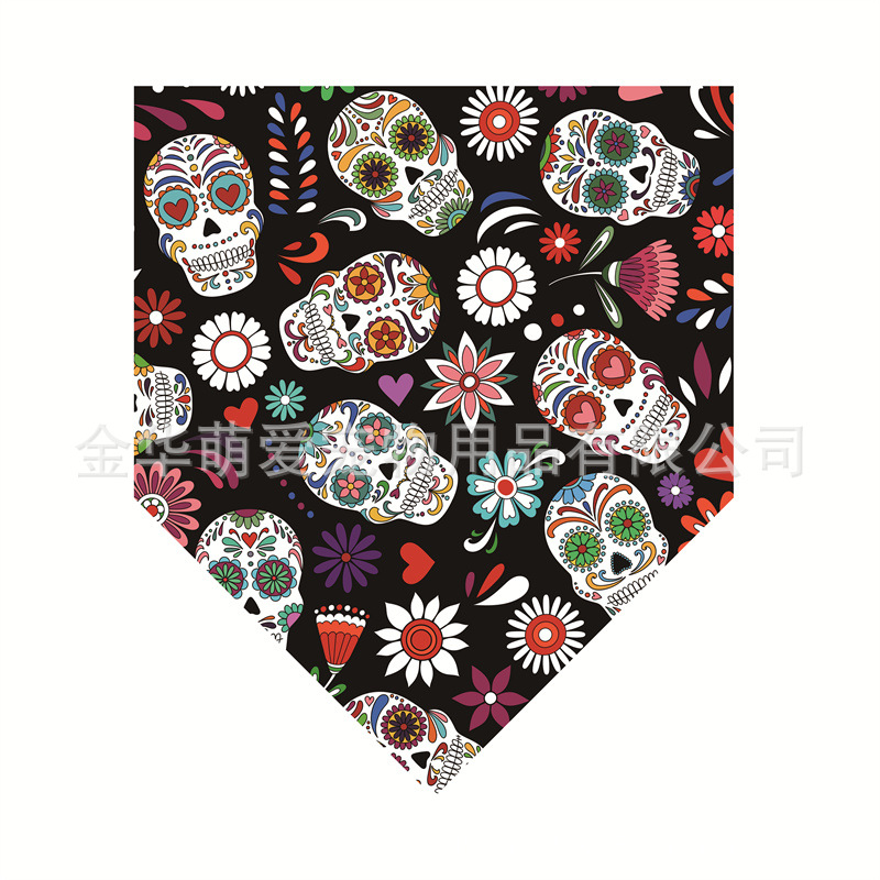 Cross-border Asian holy day pet saliva towel pet scarf pet triangle towel dog dog saliva towel cat dog scarf