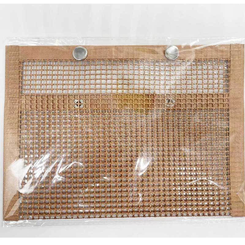 Bbq Grill Mesh Bag Ptfe Glass Fiber Non-Stick Bbq Bag High Temperature Resistant Bbq Bag