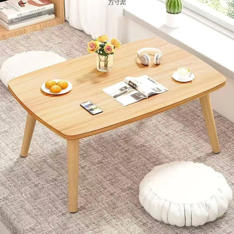 2025 Nordic Style Eco-Friendly Engineered Wood Bay Window Low Table Platform Bed Bedroom Balcony Tatami Furniture