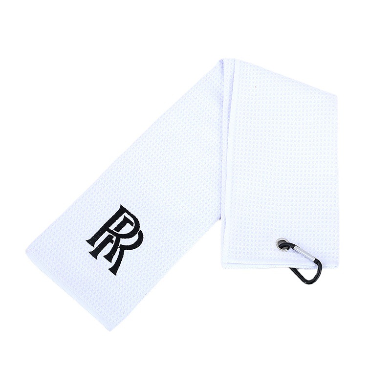 Microfiber waffle [golf towel] embroidered logo color multi-specification factory direct supply