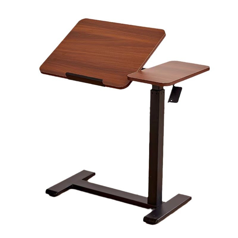 Pneumatic hydraulic lifting table reversible computer table standing workbench floor movable lifting bedside table