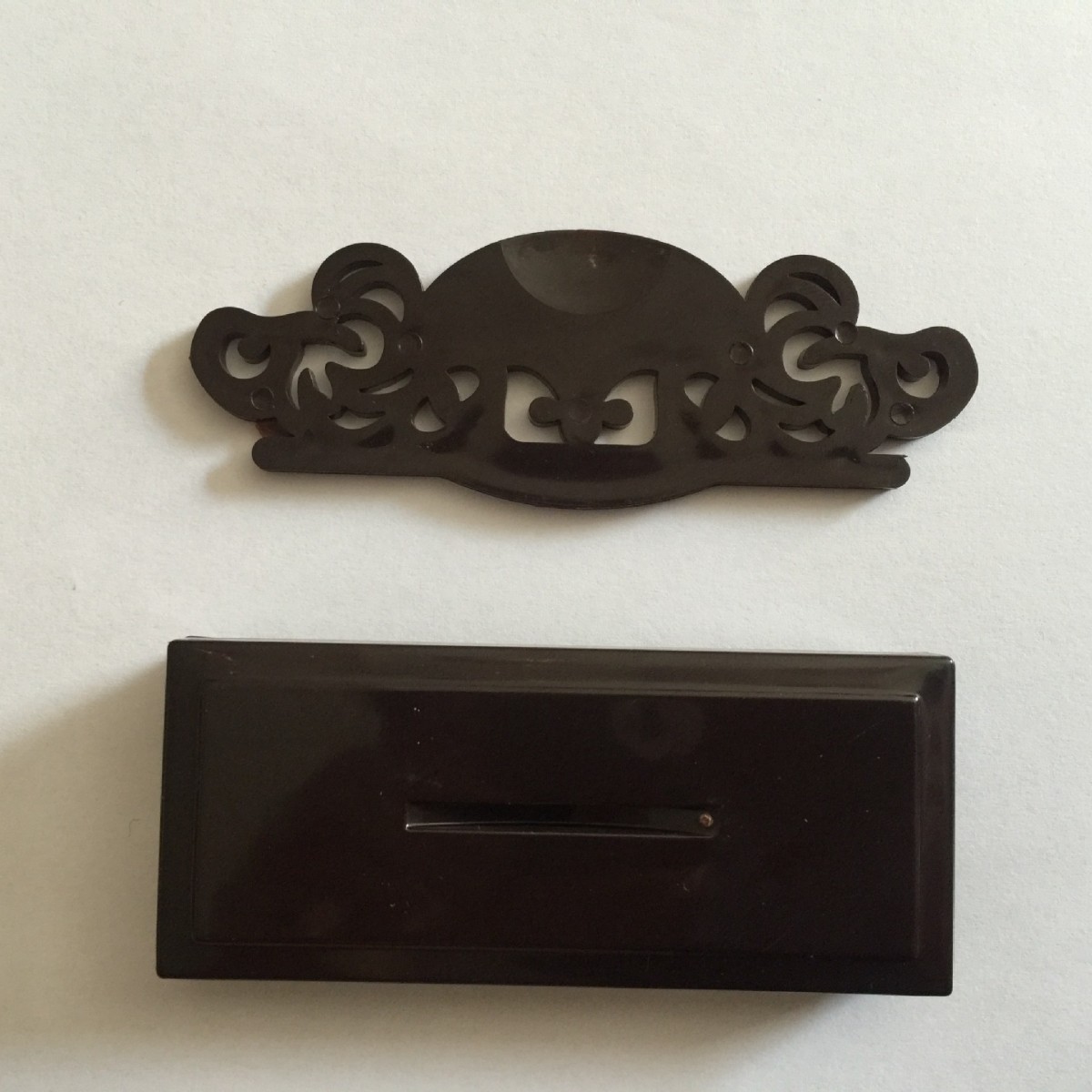 Imitation Mahogany Plastic Fan Stand Folding Fan Base Chinese Paper Fan Display Floor-Standing Display Stand Fan Fan Base Wholesale