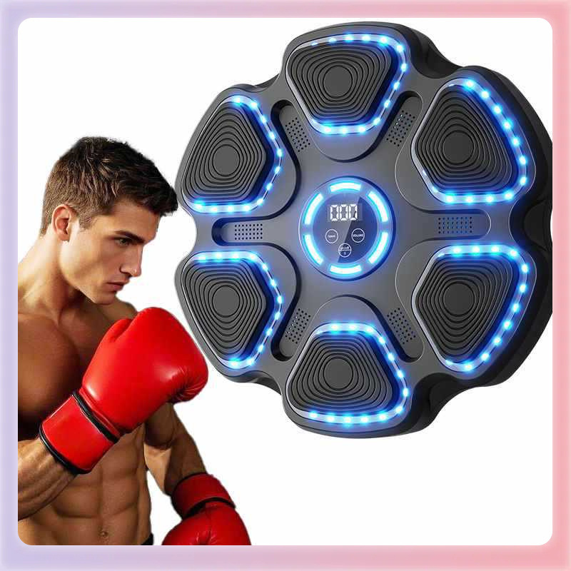 ✅ Cross-Border Upgrade Bluetooth Music Boxing Target Light Gear Adjustment Boxing Machine Home Fitness Equipment Boxing Wall