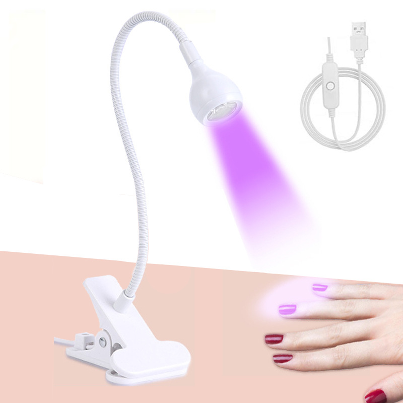 Gooseneck Nail Light UV Curing Purple Light Light Therapy Nail Light Quick Drying Not Black Hands LED Nail Light