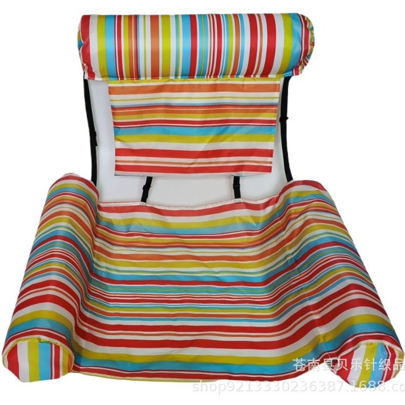 Cross-border Explosion Models Multifunctional Clip Mesh Floating Bed Inflatable Lounge Chair Water Foldableable Backrest Floating Bed Water Floating Hammock
