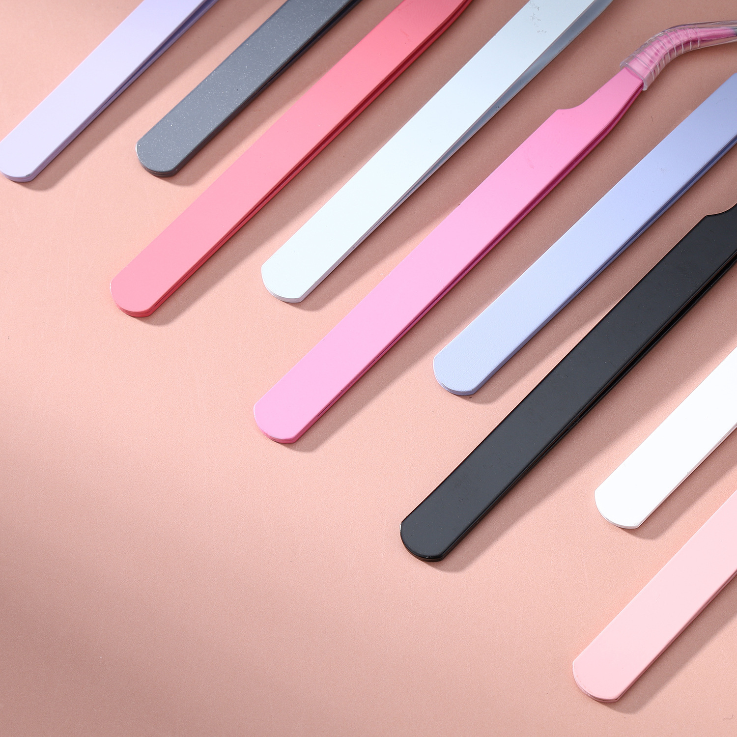 Stainless Steel Curved Eyelash Tweezers False Eyelash Tweezers Hairdresser Grafting Eyelash Curler Blossom Clip Tool Clip Eyelash Curler