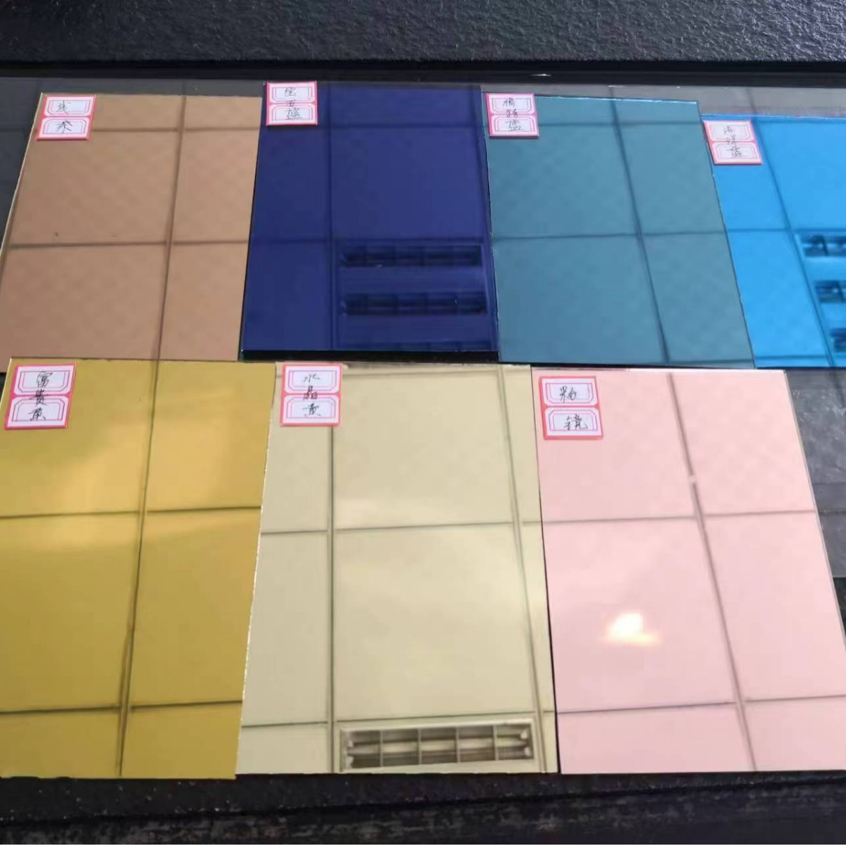 Мозаичное стекло с цветными линзами, ультратонкое цветное зеркало, оригинальная декоративная деталь, обработка на заказ, декоративные стеклянные линзы