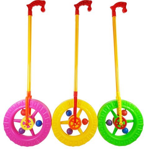 Baby toddler push wheel roller toddler wheel circle push music toy stall kindergarten program activities