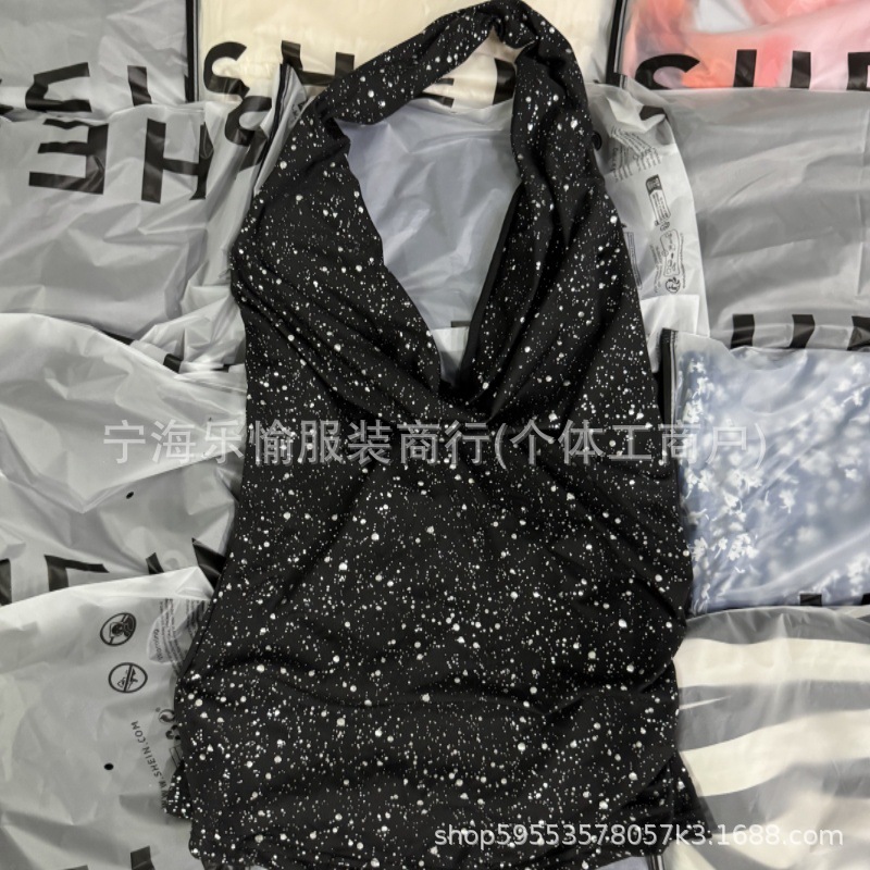 Foreign trade shein women's clothing miscellaneous tail goods sexy hot girl jacket pants Xiyin women's summer factory direct export