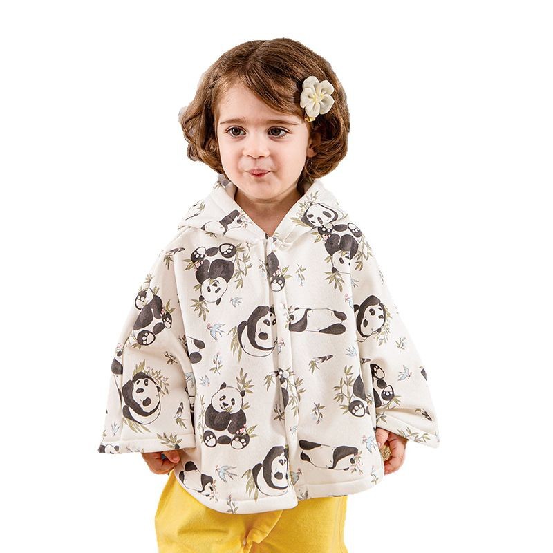 Little Pig David Children's Spring and Autumn Cape Small Jacket for Boys and Girls Baby Infant Cape for Outdoor Wind Protection Small Shawl Outerwear