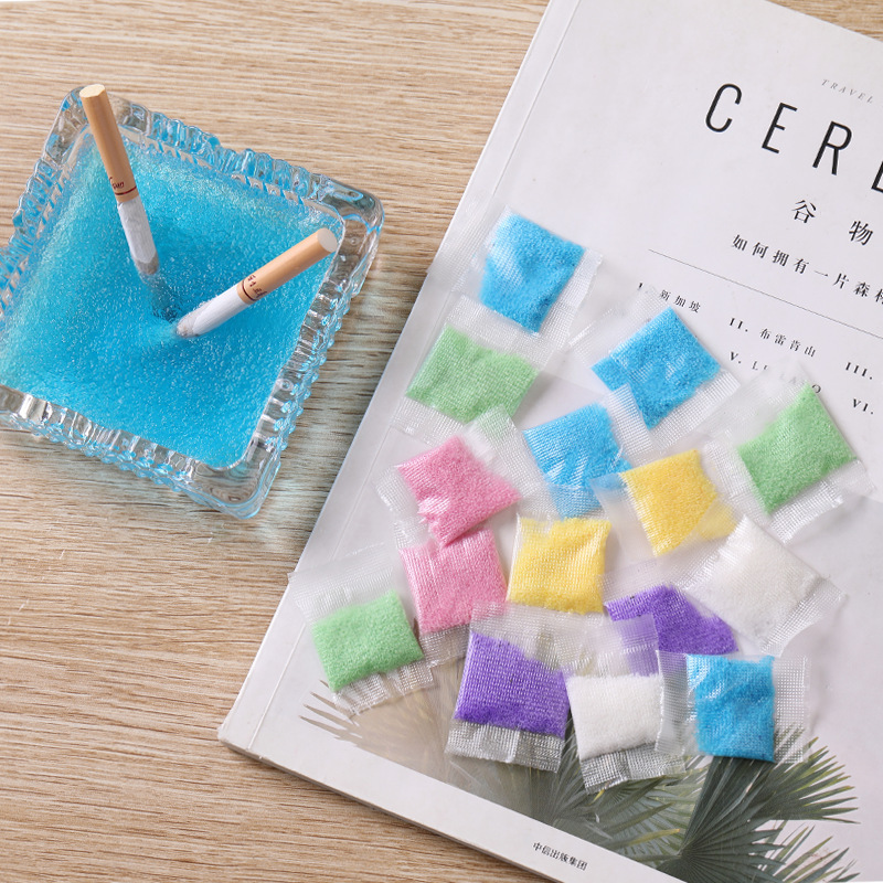 Water soluble film packaging bag-free soot cleaner smoke sand purifier balm mud bulk colorful smoke sand.