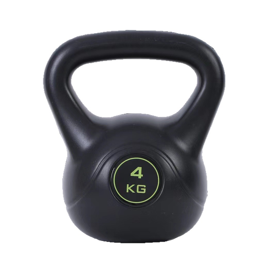 6kg Solid Sand-Filled Black Kettlebell Cement Pe Fitness Equipment for Men, Squatting, Arm Training, Hip Lifting, High-Density Kettlebell