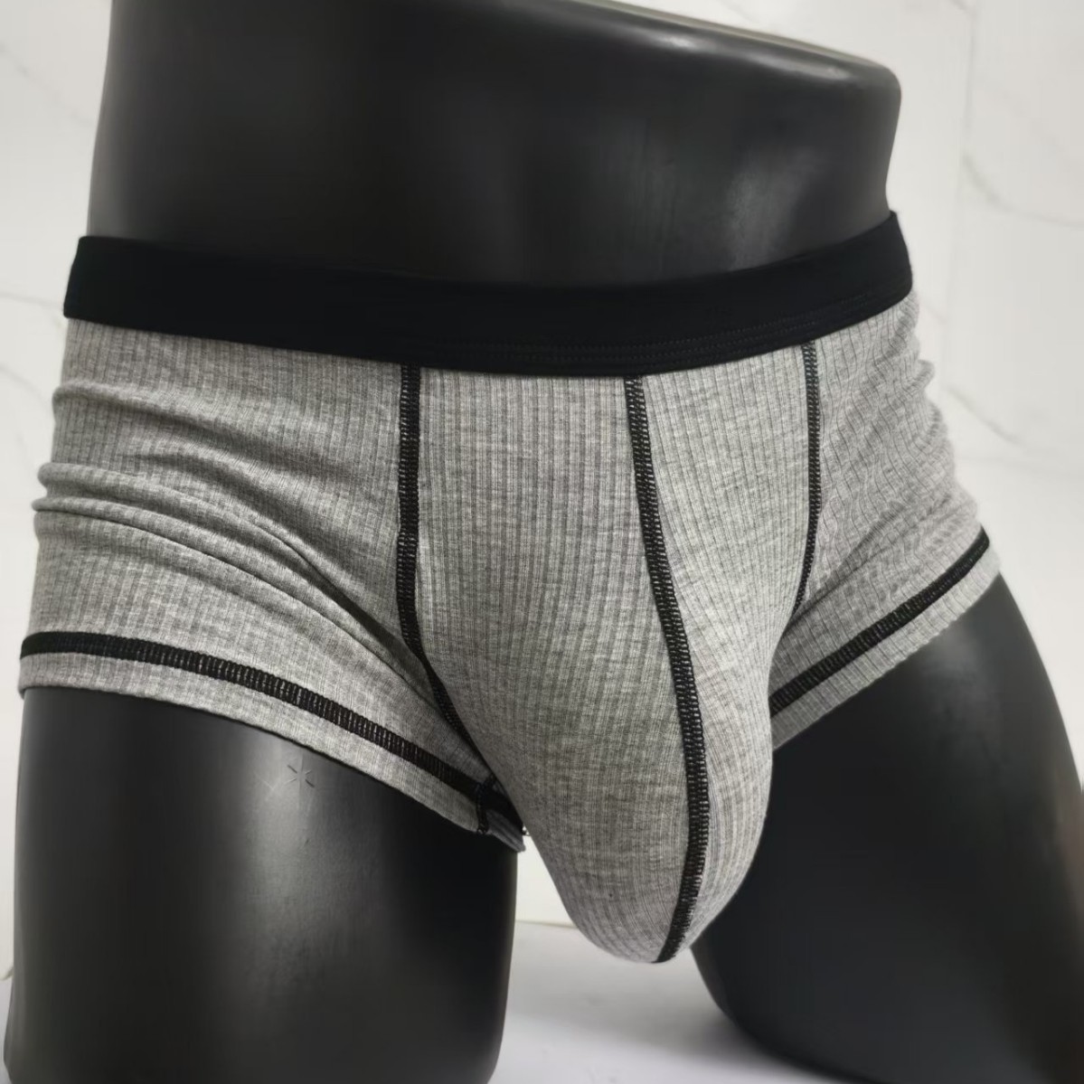 Боксёры для мужчин с U-образным карманом, низкая талия, дышащие