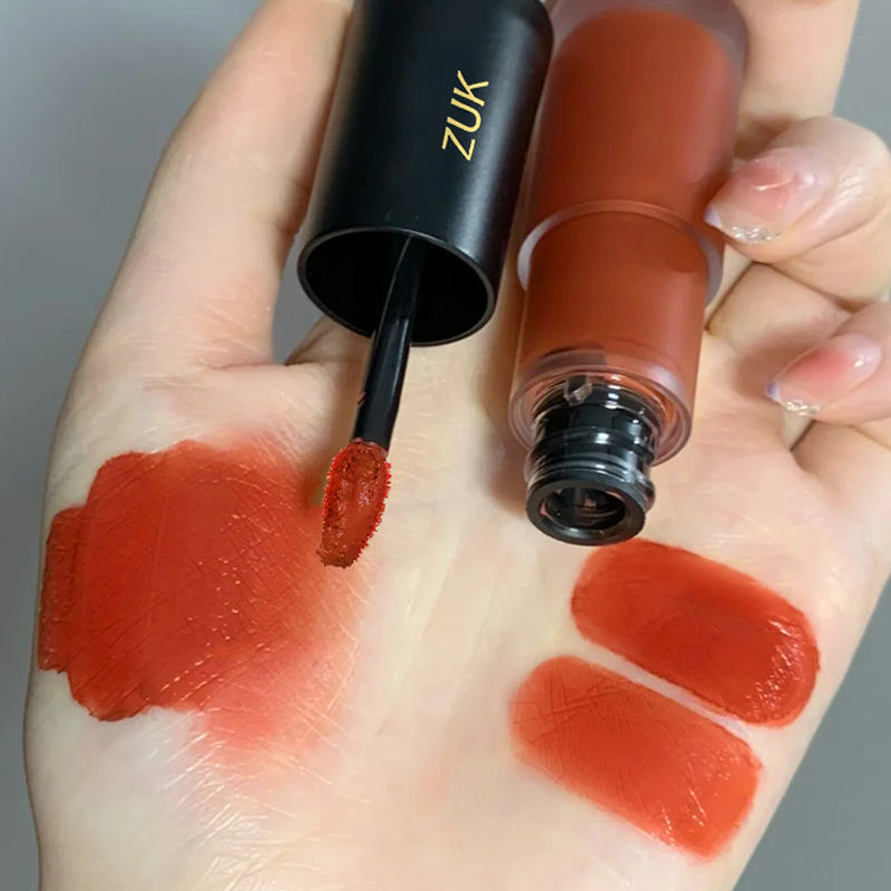 ZUK Accessible Luxury Small Rose Velvet Lip Glaze Pure Matte Matte Velvet Lip Mud Whitening Lip Glaze Non-fading Lip Mud
