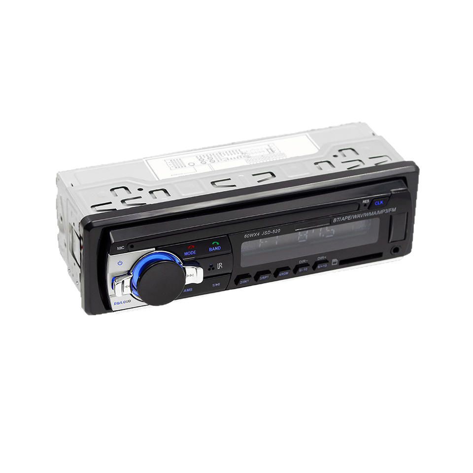 JSD520 cross-border new spot car Bluetooth MP3 single ingot car card U disk FM radio Bluetooth MP3