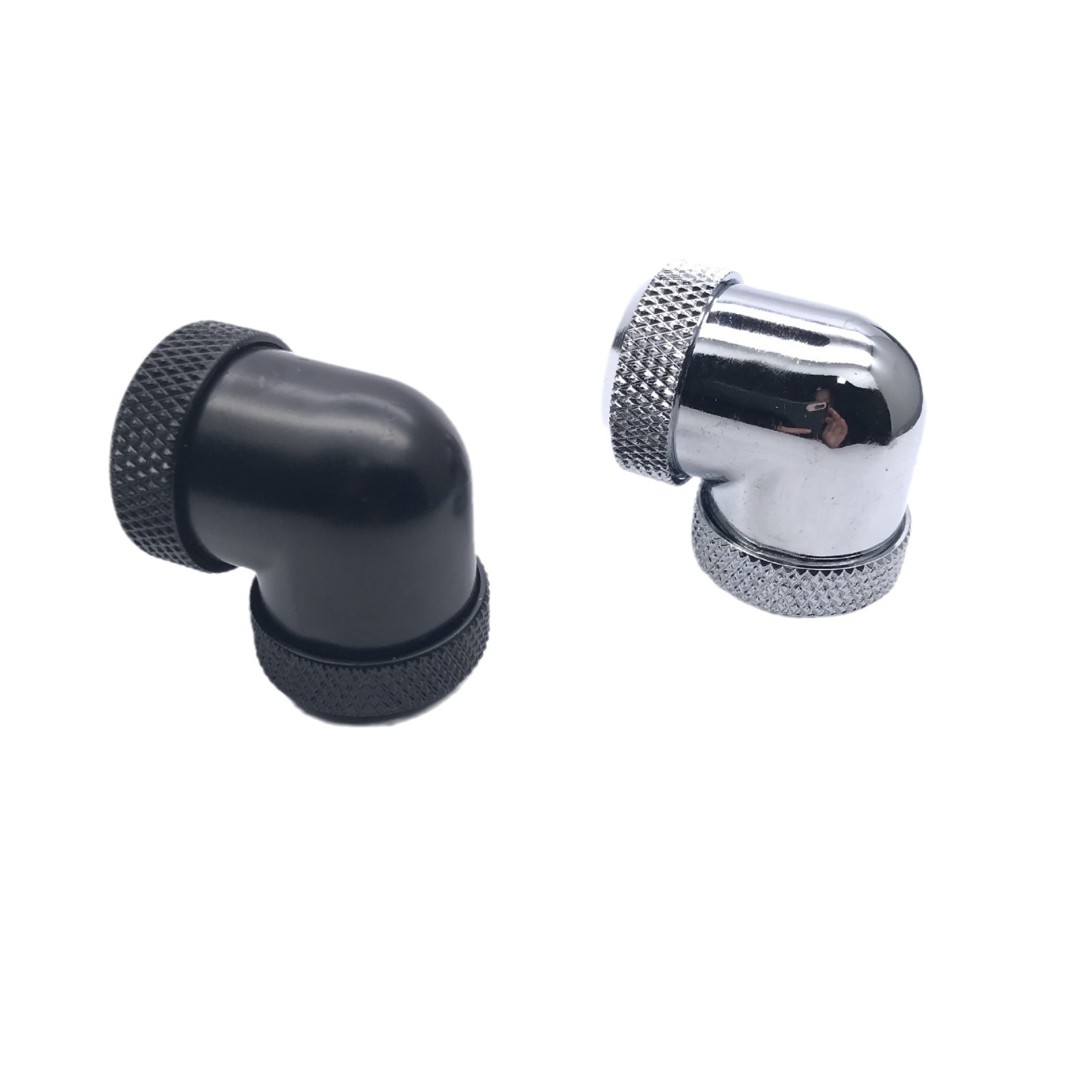 Computer Water-cooled 90-degree Hard Pipe Double-headed In-line Elbow with Built-in Quick-twist Joint 14MM Hard Pipe