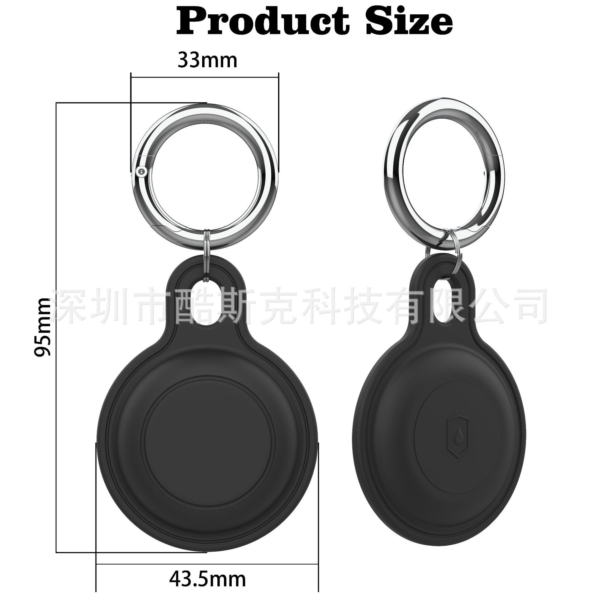 Suitable for AirTag Protective Case Apple Anti-lost Location Tracker Keychain Pet Silicone All-inclusive Protective Case