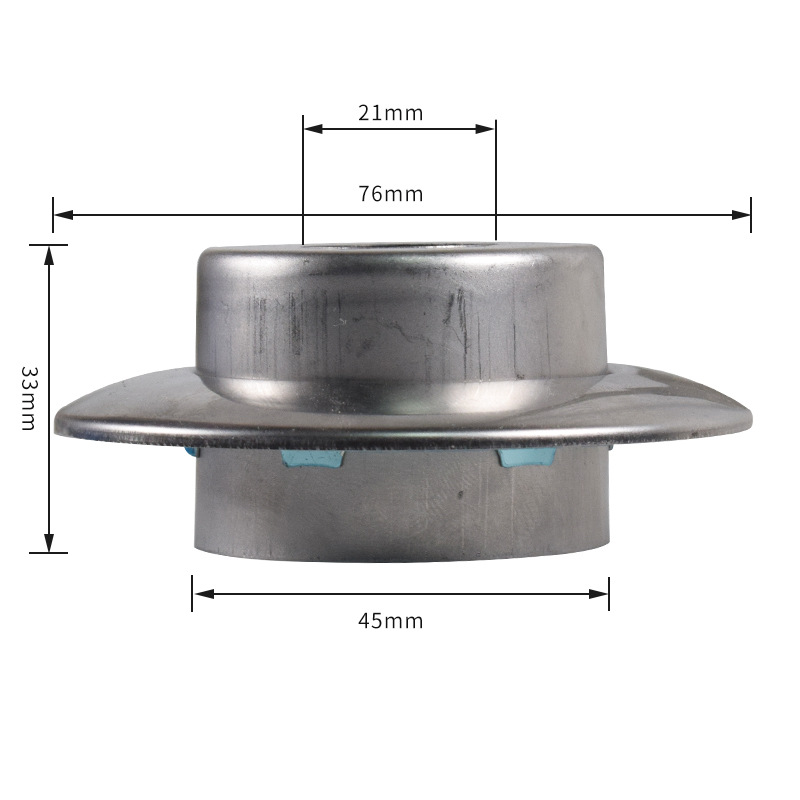 Stainless steel heightened spray head decorative cover adjustable large height double layer decorative cover dry nozzle decorative ring