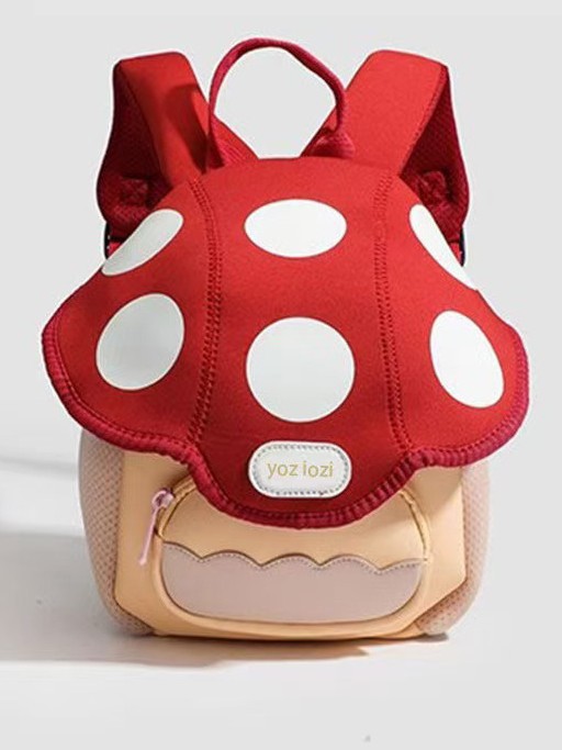 2025 New Year Gift Mini Cute Mushroom Bag Children's Small Backpack Men's and Women's New Cartoon Baby Backpack