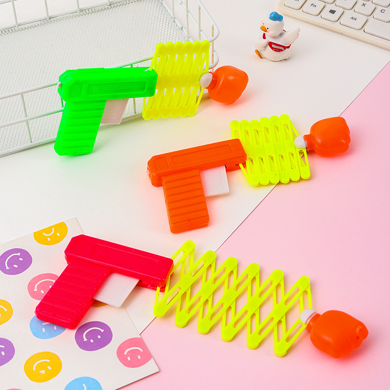 Novelty Magic Gun Fist Gun Plastic Gun Toy Children Classic Toy Floor Push Hot Sale Floor Push Gift