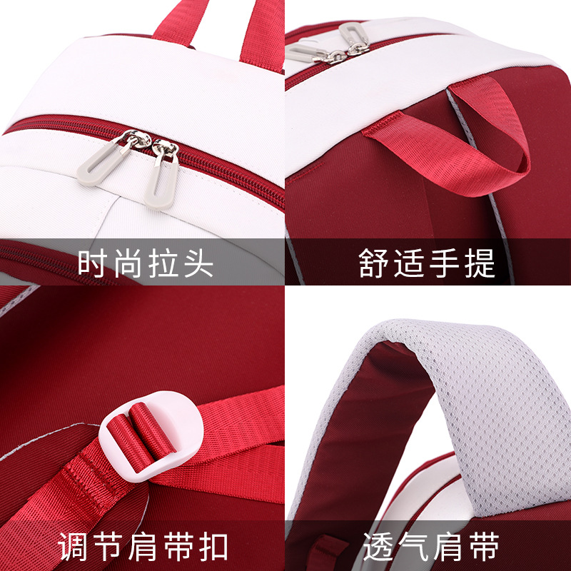 Natural Fish Cross-border Hot Sale Trolley Schoolbag Large Capacity Junior High School Student Backpack Girls' Dual-use Primary School Student Stairs Climbing