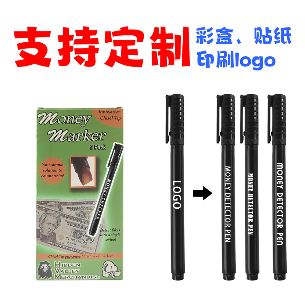 Detection Color Changing Pen, Fake Banknote, Portable Marker Pen, Line Identification, Fake Dollar Currency, Currency Detector Pen, Fraud Protection