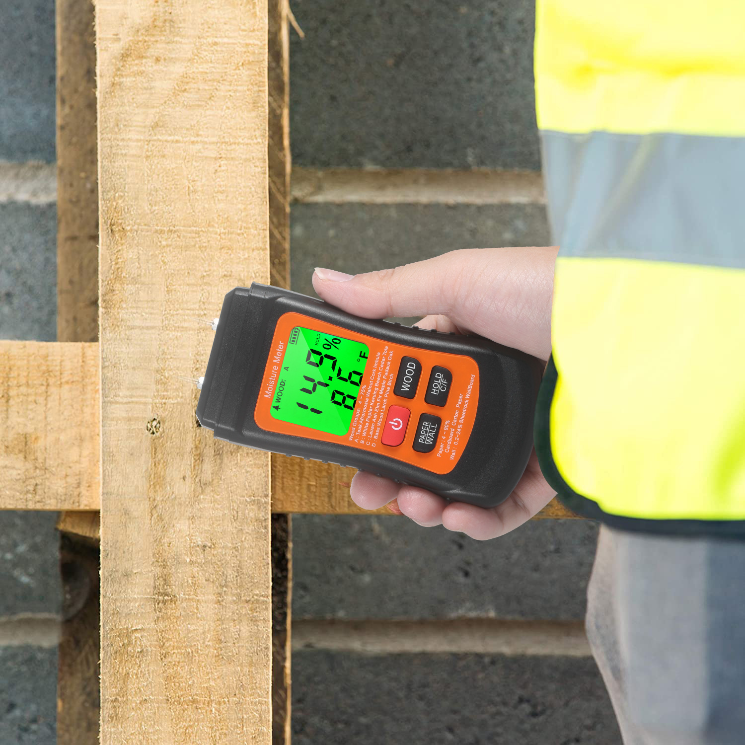 in stock Direct Supply Wood Moisture Tester Cement Brick Moisture Tester Cardboard Moisture Meter Wood Moisture Meter