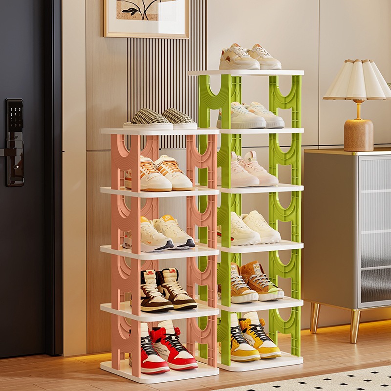 Home Door Dust-Proof Multi-Layer Simple Assembly Shoe Rack Narrow Small Dormitory Rental Room Storage Rack Shoe Cabinet ‌