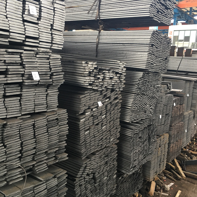 Foshan Straight Hair Hot-Rolled Flat Steel Grounding Lightning Avoidance Flat Iron Bendable Heat-Impregnated Long Solid Flat Steel Bar