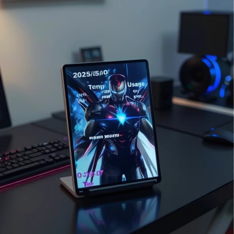 7inch Vertical Screen + Board Smart Display Chassis Temperature Time Free DIY Overseas Computer Secondary Screen Hot Style