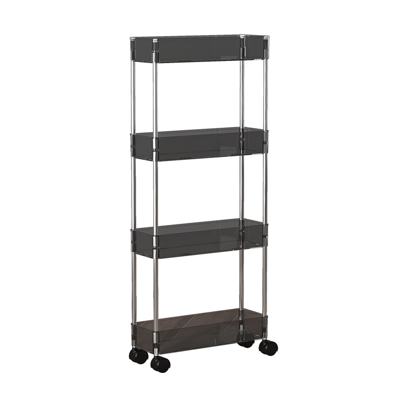 Trolley storage rack living room floor multi-layer snack rack bedroom bedside bathroom plastic storage rack