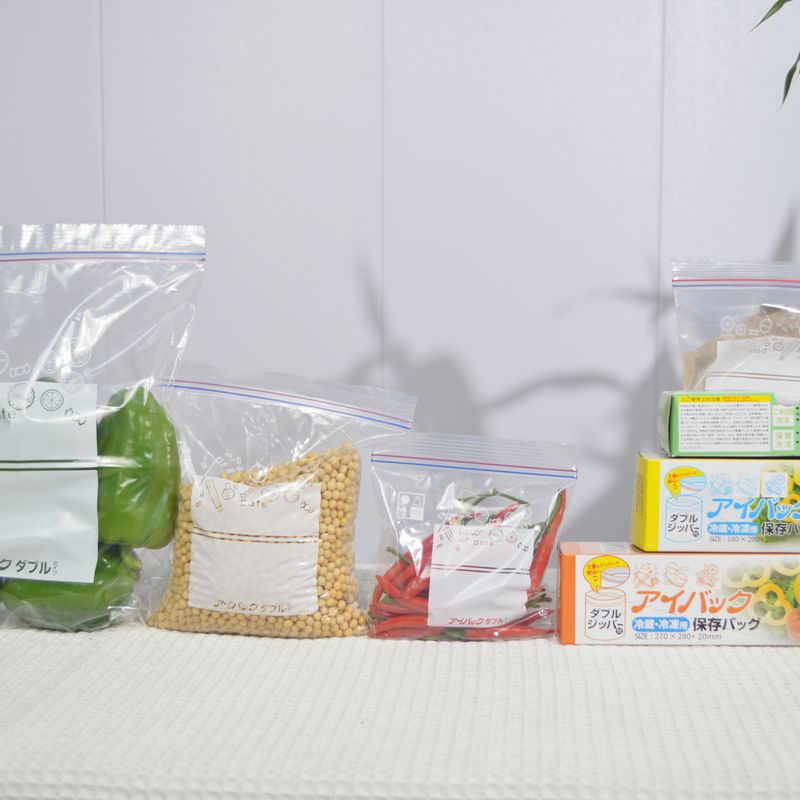 Food preservation bag wholesale double-tendon self-sealing bag household food packaging bag spot wholesale transparent refrigerator sealed bag