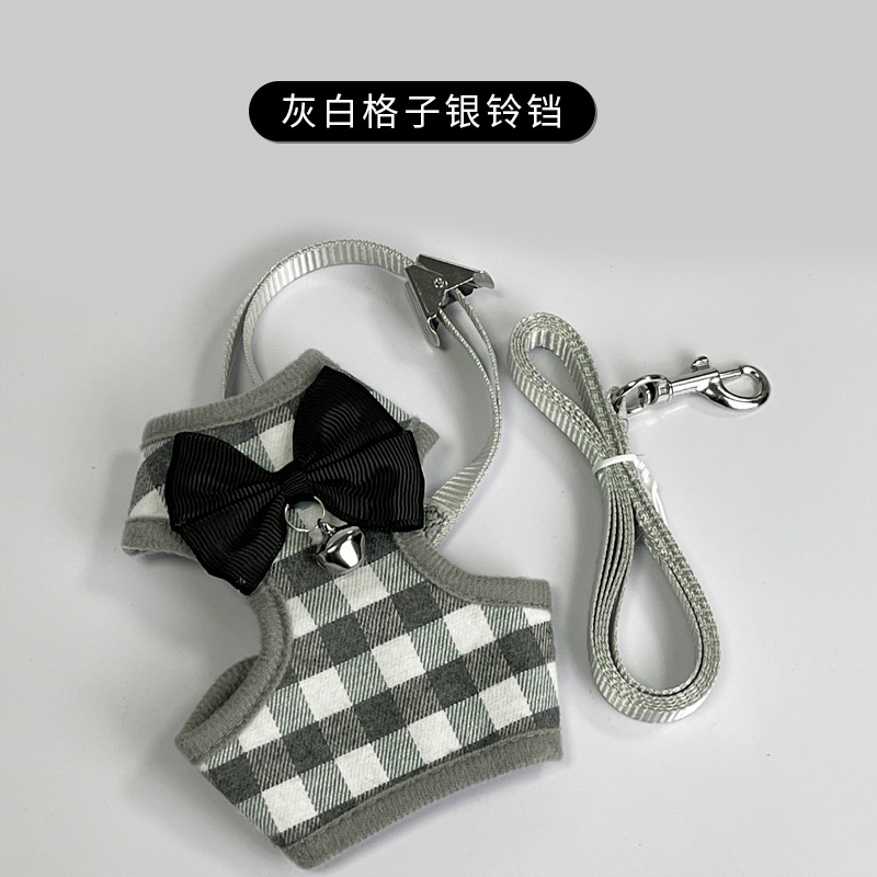 Cat Traction Rope, Special Cat Walking Rope for Large and Small Cats, Anti-Breakaway Cat Chain, Pet Comfortable and Cute Vest Harness