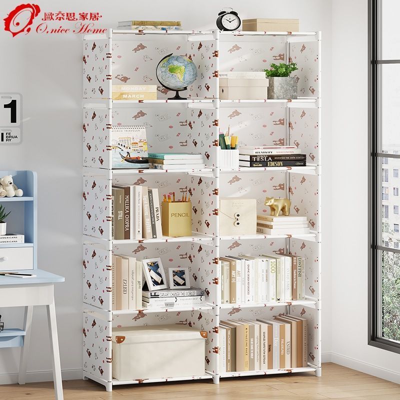 Simple Bookshelf Floor Storage Rack Student Desk Bookcase Children's Desktop Small Bookshelf Storage Rack Simple Modern