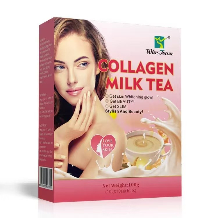 Collagen Milk Tea Get Skin Whitening Glow Get Slim