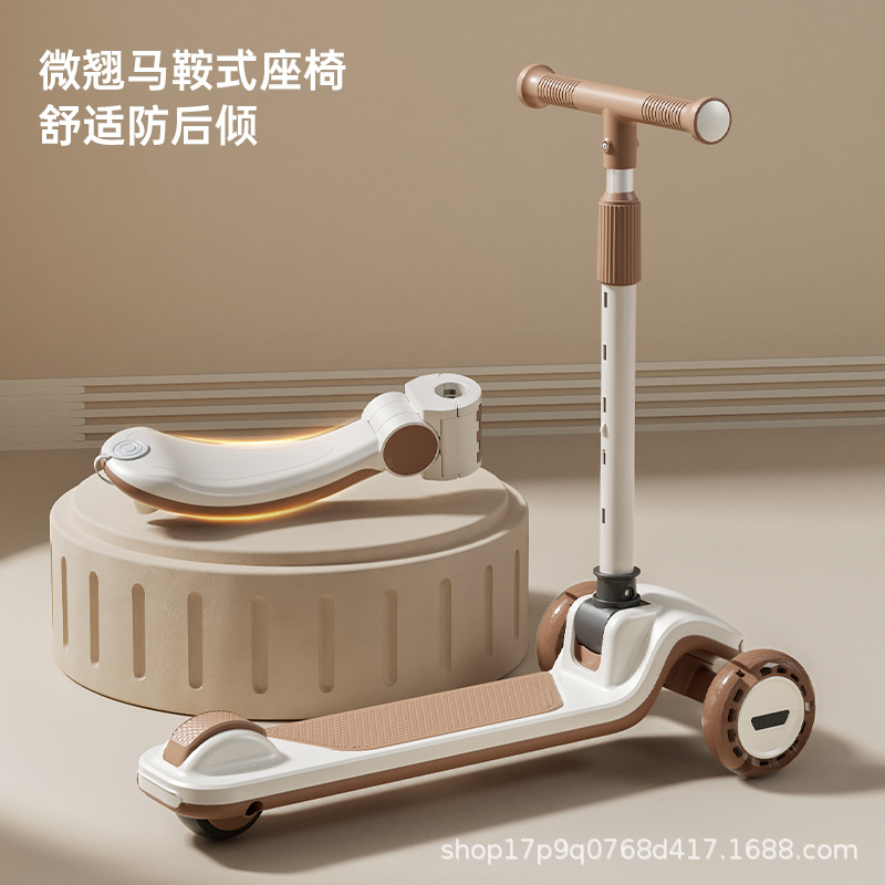 Scooter Children 3-6-12 Years Old Boys Girls Baby Pedal Scooter Scooter Two-in-One Scooter